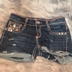 Free with any purchase. Jean shorts( self cut)